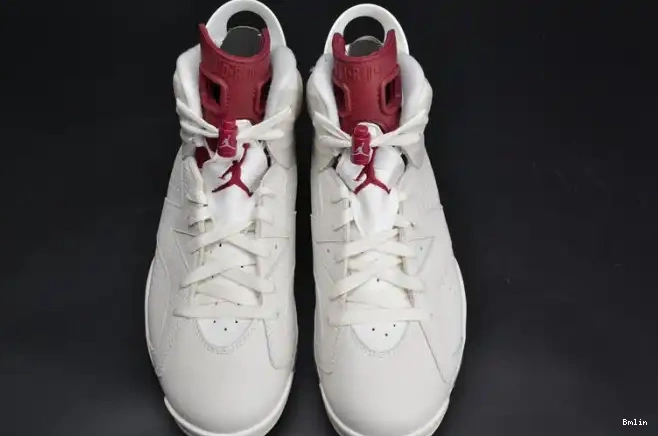 Bmlin Shoes Jordan 384664-116 Maroon white 6 Retro Air 0501